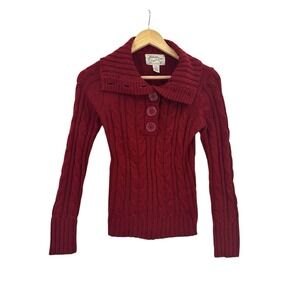 Vintage Love Lola Sweater Womens M‎ Y2K 90s Preppy Rustic Cozycore Retro Cable